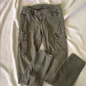 Olive green cargo pants